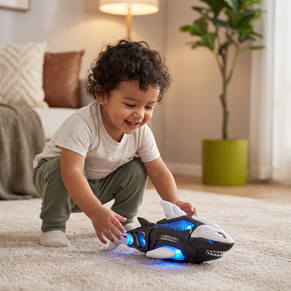 Tiburón Musical Luminoso De Juguete Para Niños