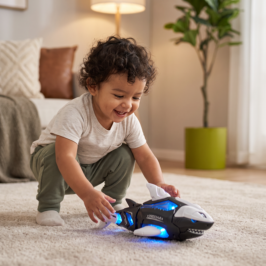 Tiburón Musical Luminoso De Juguete Para Niños