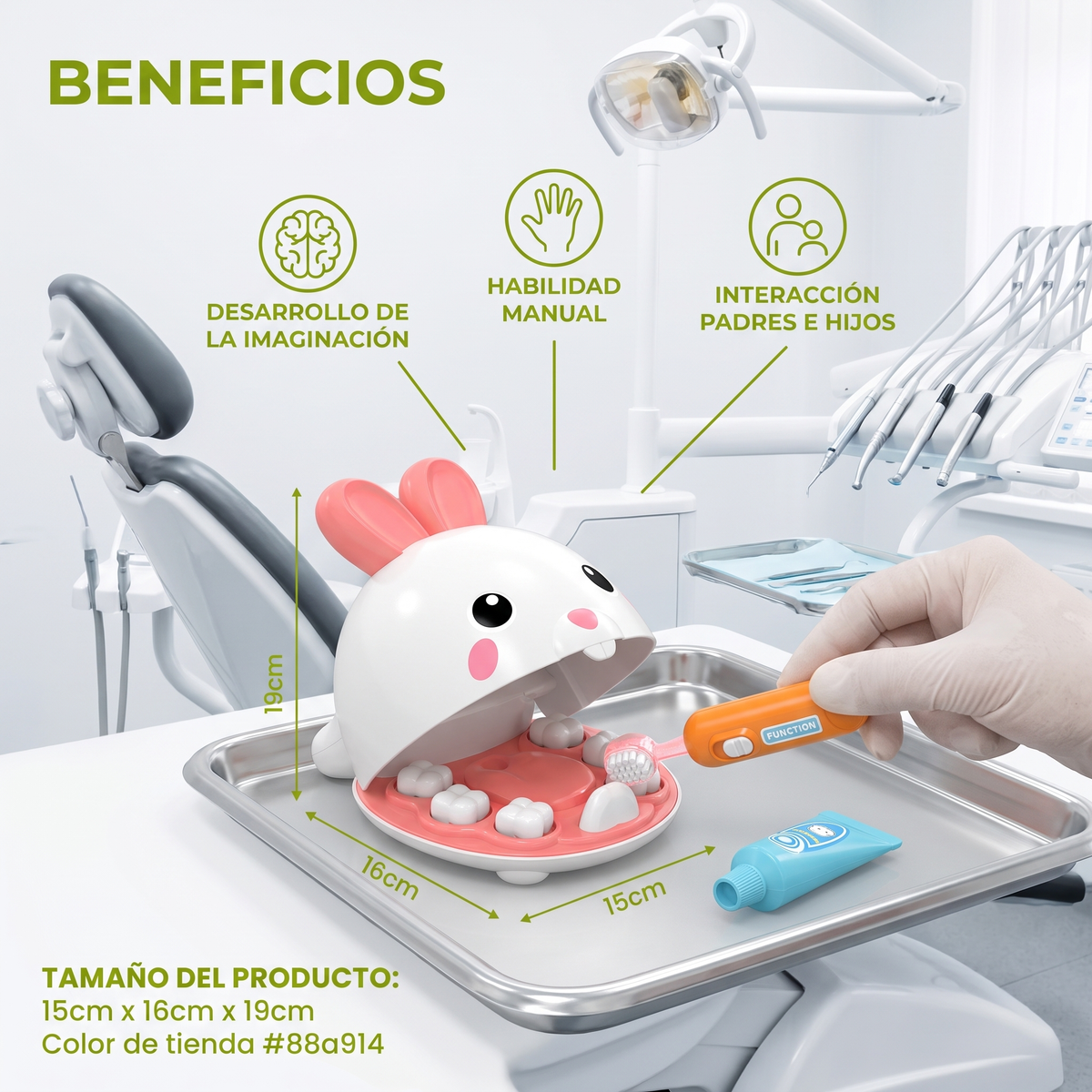 Juego Mini De Dentista Para Conejitos