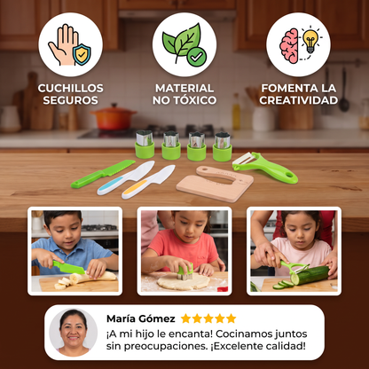 Set De Cocina Seguro – Para Pequeños Chefs Gourmet