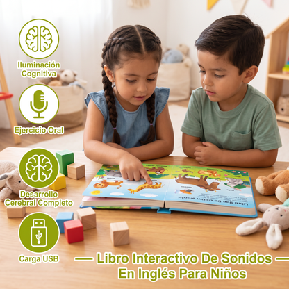 Libro Interactivo De Sonidos En Inglés Para Niños – Toca, Escucha Y Aprende Jugando