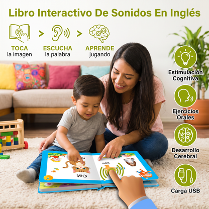 Libro Interactivo De Sonidos En Inglés Para Niños – Toca, Escucha Y Aprende Jugando