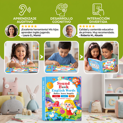 Libro Interactivo De Sonidos En Inglés Para Niños – Toca, Escucha Y Aprende Jugando
