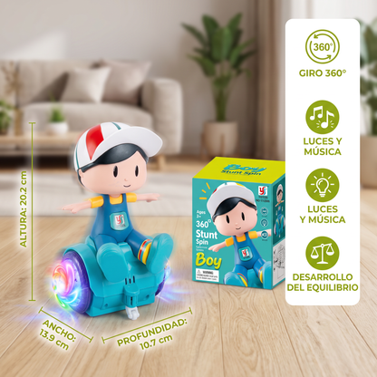 Juguete Interactivo De Baile Y Equilibrio 360° Con Luces Y Música