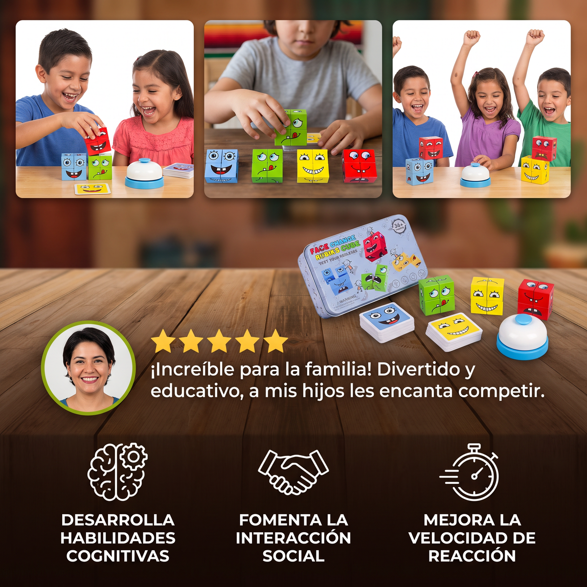 Cubo De Rompecabezas De Caras