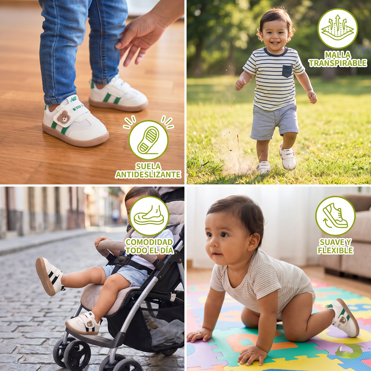 Zapatos Transpirables Para Bebés Y Niños Pequeños – Suela Suave Y Antideslizante