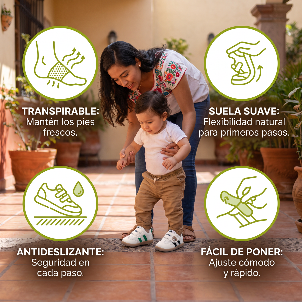 Zapatos Transpirables Para Bebés Y Niños Pequeños – Suela Suave Y Antideslizante