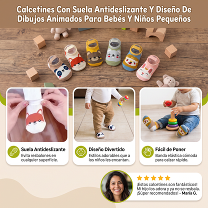 Calcetines Con Suela Antideslizante Y Diseño De Dibujos Animados Para Bebés Y Niños Pequeños