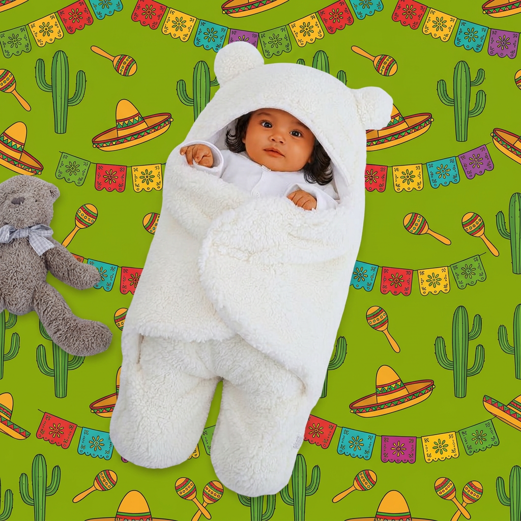 Manta Para Bebé Y Pijama Con Diseño De Osito
