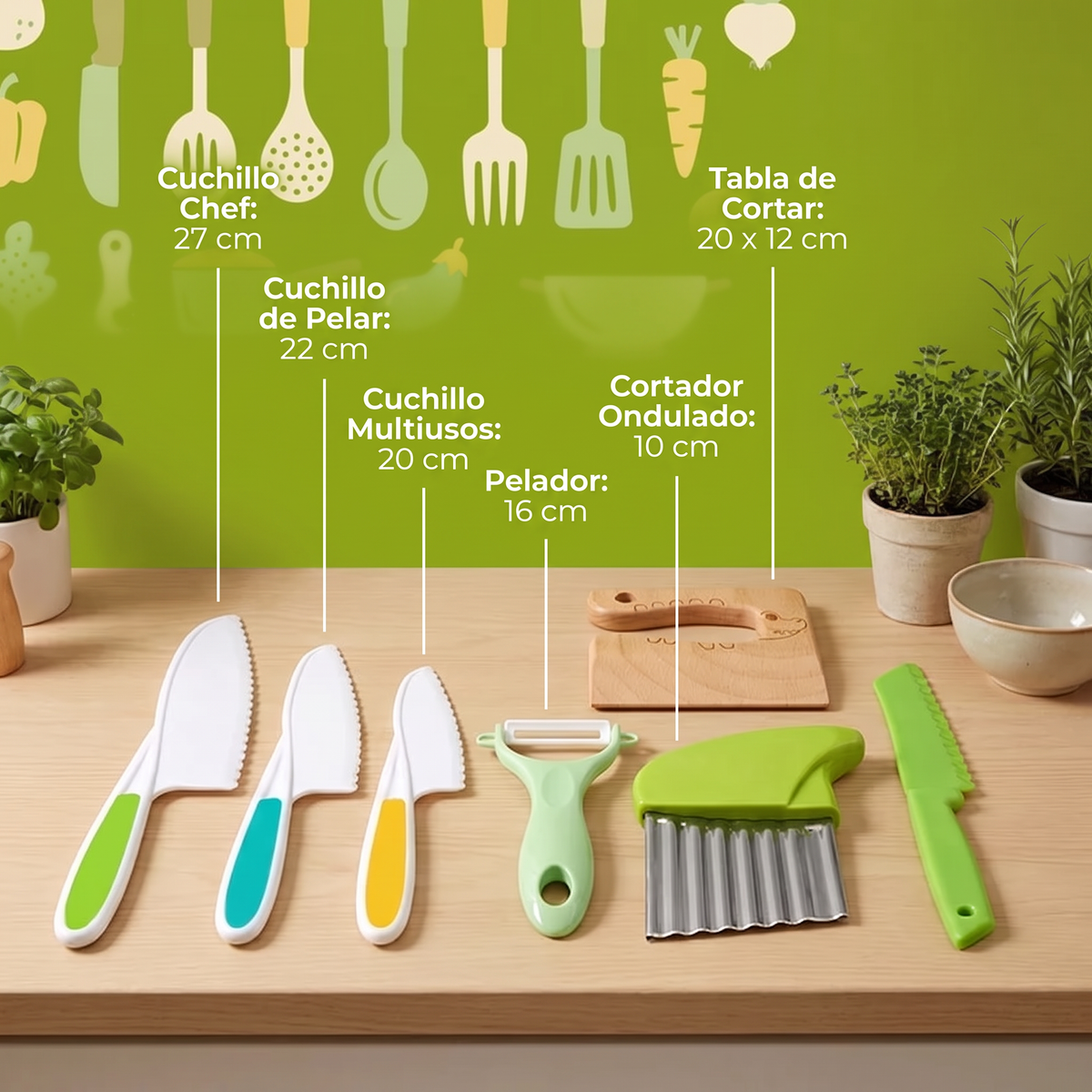 Set De Cocina Seguro – Para Pequeños Chefs Gourmet