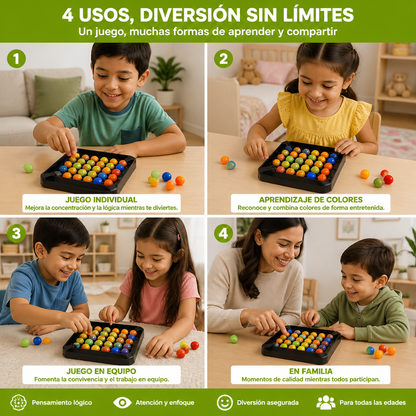 Juego De Lógica Match De Colores – Juego Interactivo De Bolas Para Pensar Para Niños Y Adultos