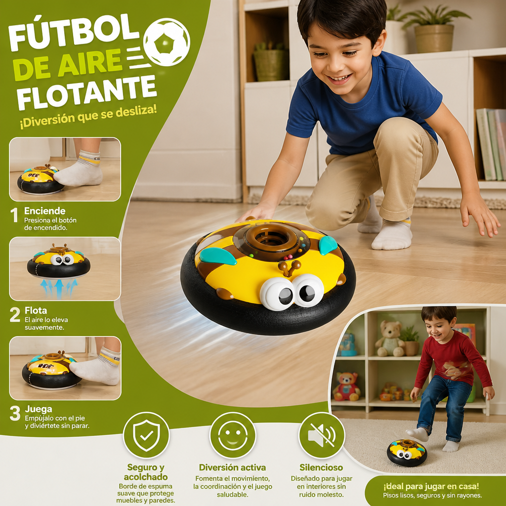 Fútbol De Aire Flotante Adorable Con Suave Acolchado De Espuma