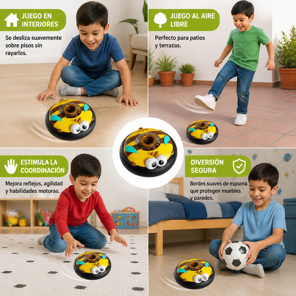Fútbol De Aire Flotante Adorable Con Suave Acolchado De Espuma