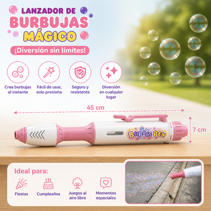 Lanzador De Burbujas Mágico – Varita Automática De Burbujas De Jabón Para Niños