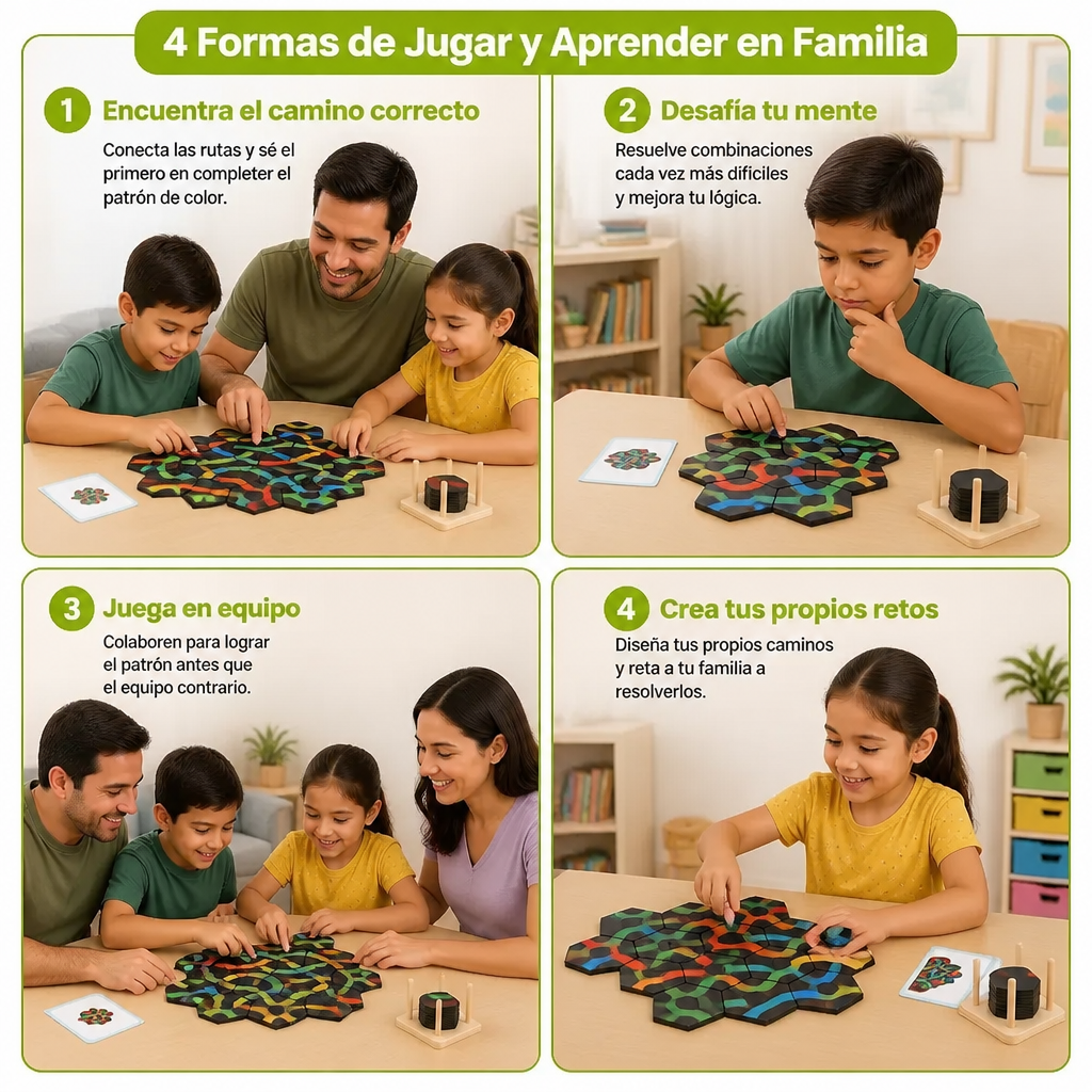 PfadPuzzle – Juego Educativo Familiar para Encontrar el Camino