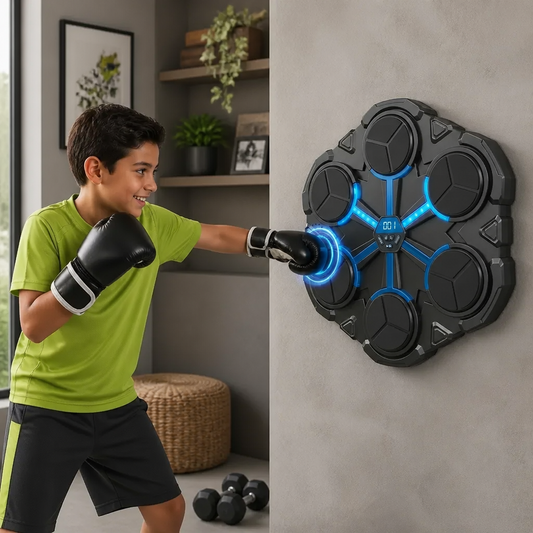 Entrenador de Boxeo Musical Bluetooth para Pared – Objetivo Interactivo con Luz y Sonido