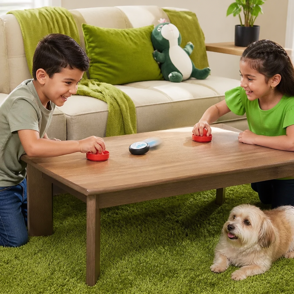 Mini Juego de Hockey de Mesa para Niños – Rápido Juego de Reflejos con Discos