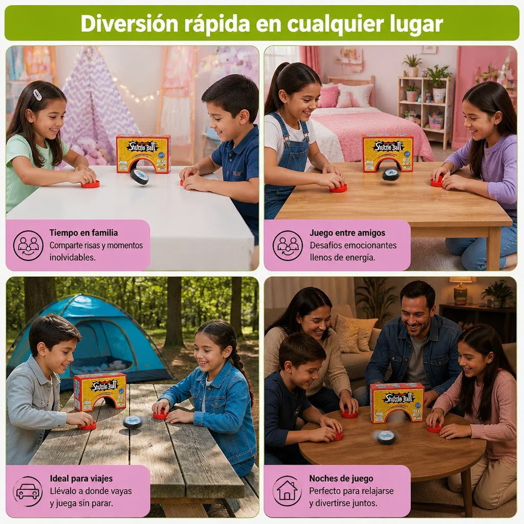 Mini Juego de Hockey de Mesa para Niños – Rápido Juego de Reflejos con Discos