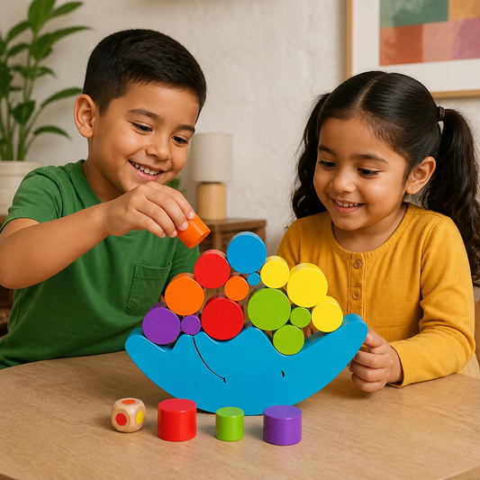 Juguete colorido para apilar – Juguete educativo para niños con colores y formas