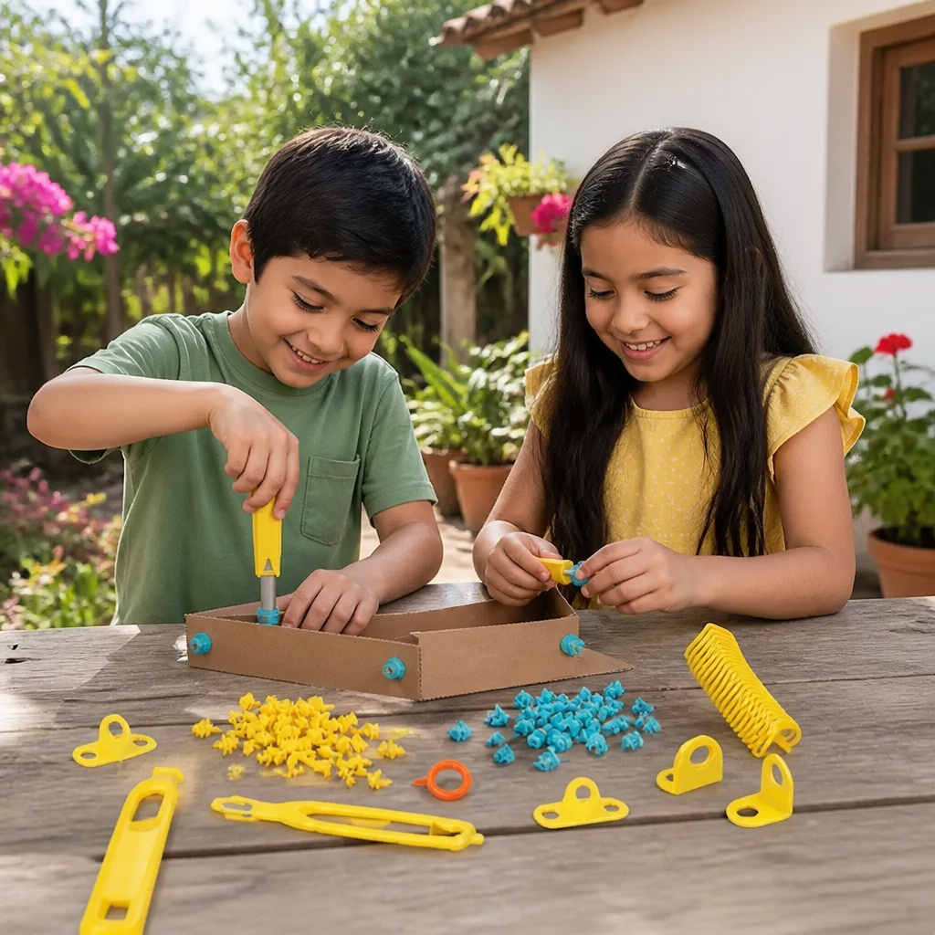 Set de Herramientas de Construcción de Cartón para Niños