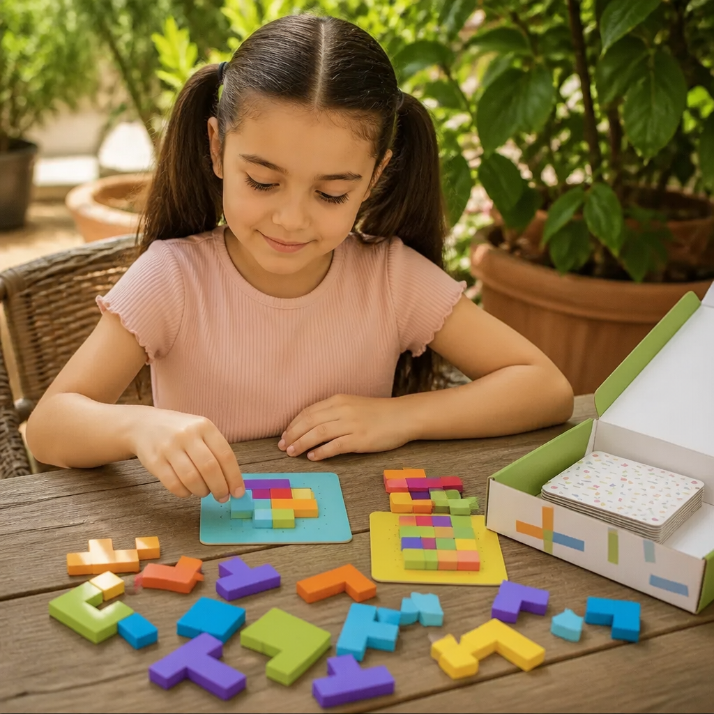 Juego Familiar: Rompecabezas de Madera para Clasificar Formas