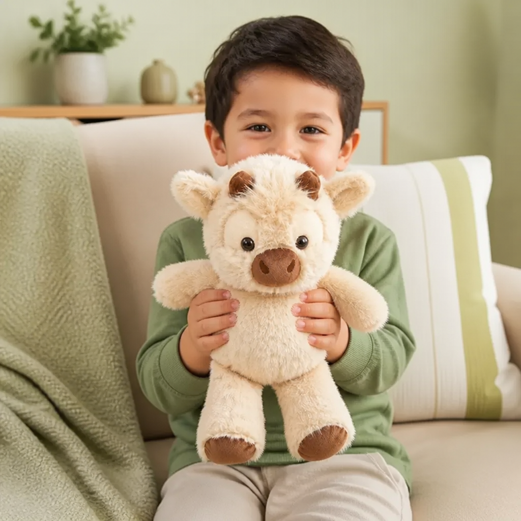 Ternerito Caminante - Peluche Suave de Dibujos Animados y Compañero Relajante para Niños