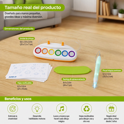 Lápiz Mágico Luminoso para Niños – Dibujo Creativo con Luces y Música