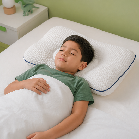 Almohada Ergonómica Infantil De Espuma Viscoelástica Con Soporte Para El Cuello