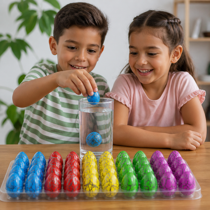 Set De Huevos De Dinosaurio Que Eclosionan – Huevos De Dinosaurio Que Crecen En Agua Con Sorpresa