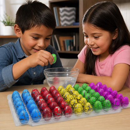 Set De Huevos De Dinosaurio Que Eclosionan – Huevos De Dinosaurio Que Crecen En Agua Con Sorpresa