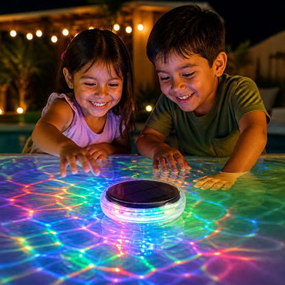 Luz LED solar flotante con control remoto
