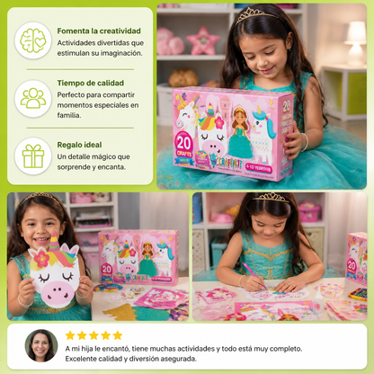 Caja de manualidades de papel para niños – 20 proyectos DIY sencillos con pegamento, cinta adhesiva y sobres para niños de 3 a 10 años