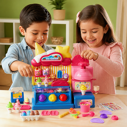 Set de juego DIY para crear helados con plastilina moldeable