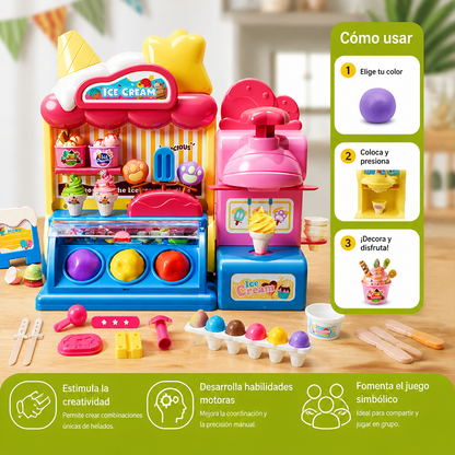 Set de juego DIY para crear helados con plastilina moldeable