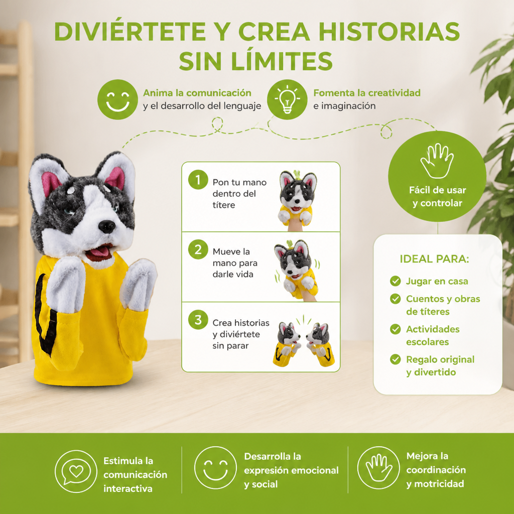 Husky Boxeador – Juguete divertido para niños