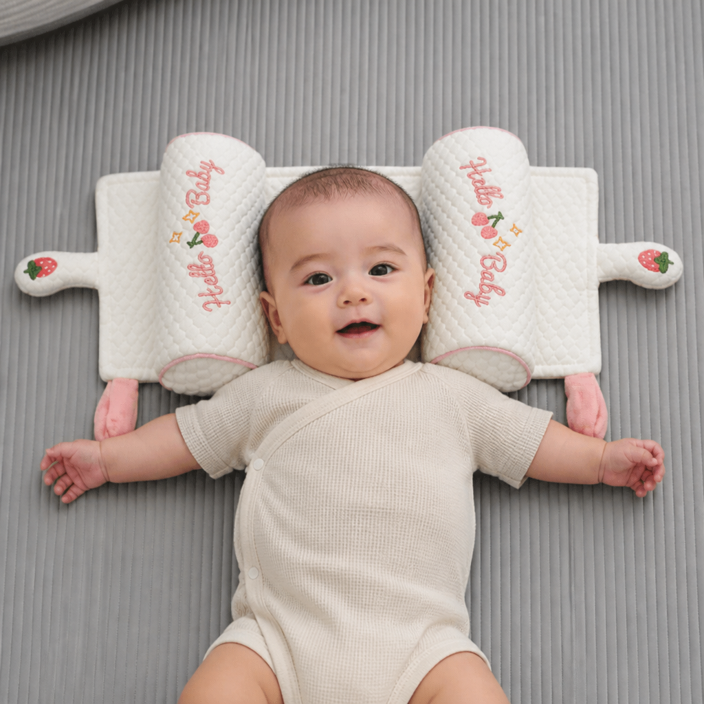 Almohada ajustable para bebé con relleno de mijo