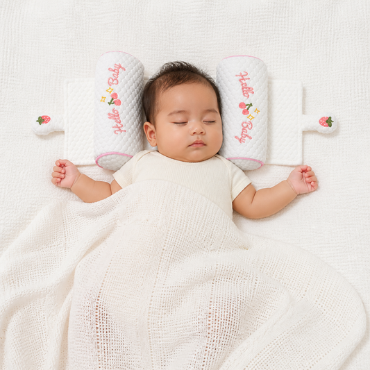 Almohada ajustable para bebé con relleno de mijo