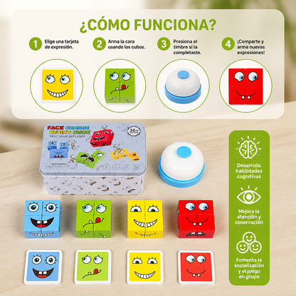 Cubo de rompecabezas de caras – Juego de puzzle de rostros