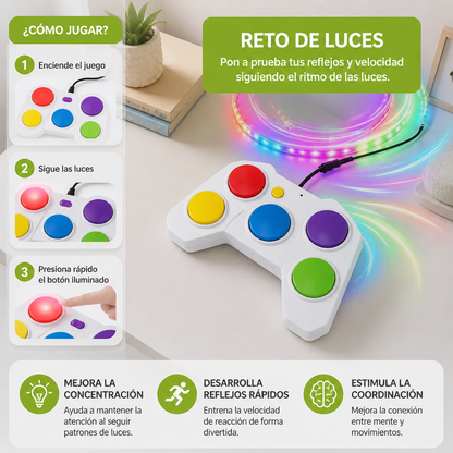 “Light Defense Challenge” – Juego interactivo de reflejos con luces LED