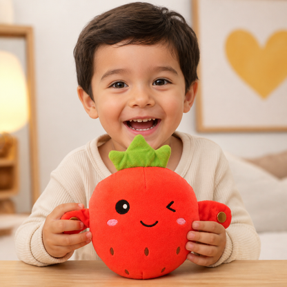 Juguete de peluche interactivo de frutas para niños – Juguete sensorial de ritmo y música