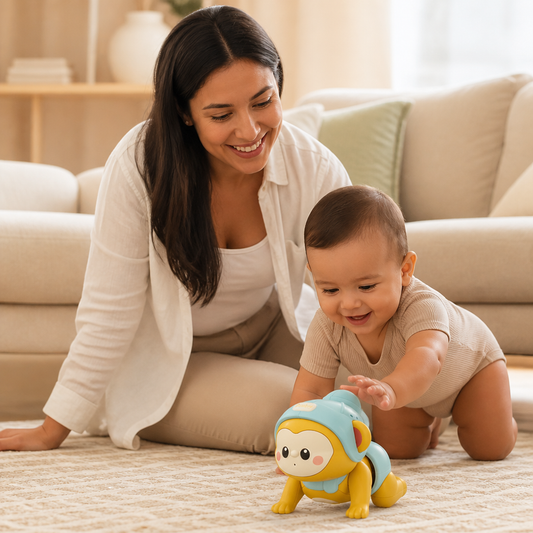 Juguete Interactivo para Bebés que Gatean con Música y Grabación de Voz