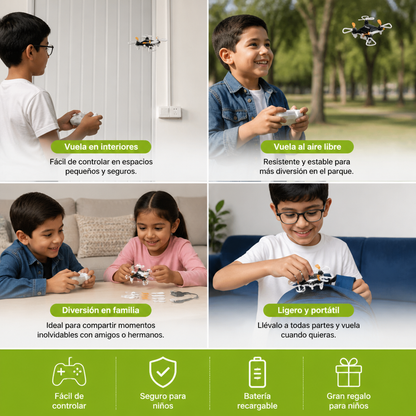 Mini Dron – Avión de Acrobacias Teledirigido para Niños