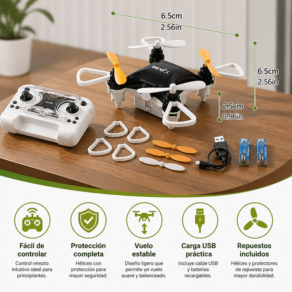 Mini Dron – Avión de Acrobacias Teledirigido para Niños