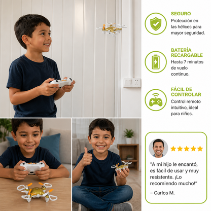 Mini Dron – Avión de Acrobacias Teledirigido para Niños