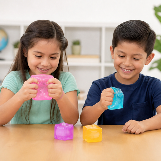 Cubo Squishy Antiestrés – Juguete Fidget Sensorial De Gel Suave
