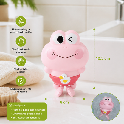 Rana De Baño Flotante Adorable De Cuerda Para Niños