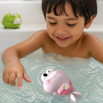 Rana De Baño Flotante Adorable De Cuerda Para Niños