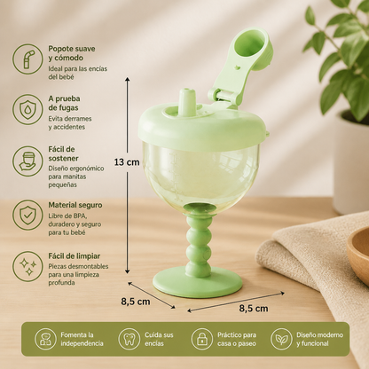 Vaso De Entrenamiento Para Bebés A Prueba De Fugas Con Popote