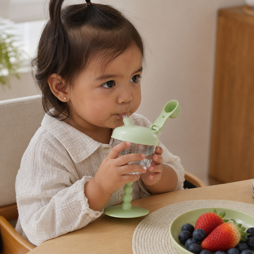 Vaso De Entrenamiento Para Bebés A Prueba De Fugas Con Popote
