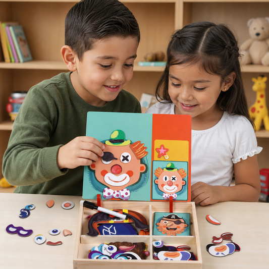 Juego Magnético De Madera Para Vestir Y Asociar – Juguete Educativo Creativo